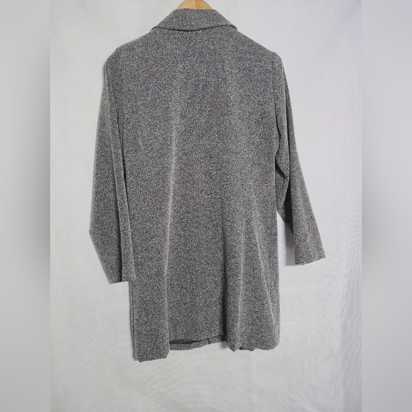Vintage Molly Malloy Petites Gray Sz 10 Long Over shirt Tunic - Picture 5 of 8